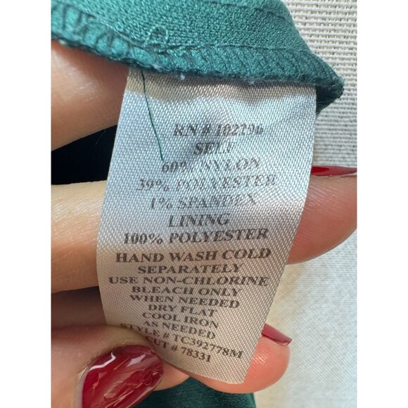 Connected Apparel Womens Floral Lace Sequin Slit Maxi Dress Size 16 Hunter Green - Picture 4 of 13